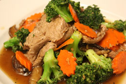 Broccoli delight with beef